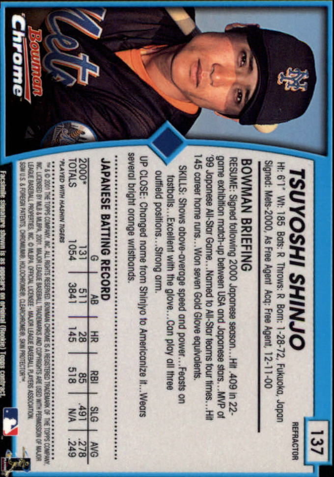 2001 Bowman Chrome Baseball YOU PICK - Bild 191 von 411