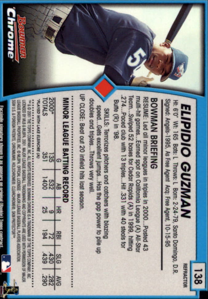 2001 Bowman Chrome Baseball YOU PICK - Bild 193 von 411