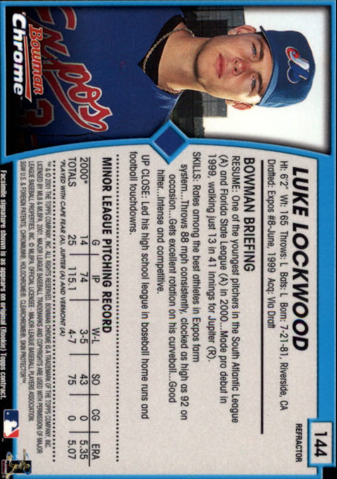 2001 Bowman Chrome Baseball YOU PICK - Bild 197 von 411