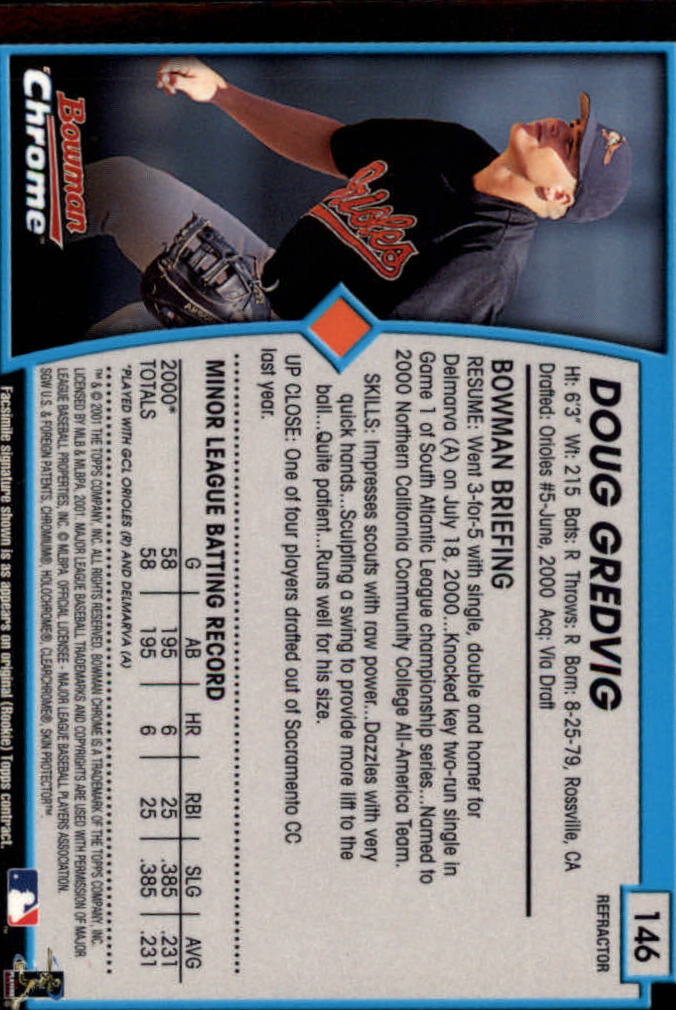 2001 Bowman Chrome Baseball YOU PICK - Bild 201 von 411