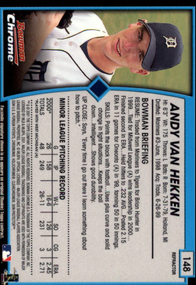 2001 Bowman Chrome Baseball YOU PICK - Bild 205 von 411