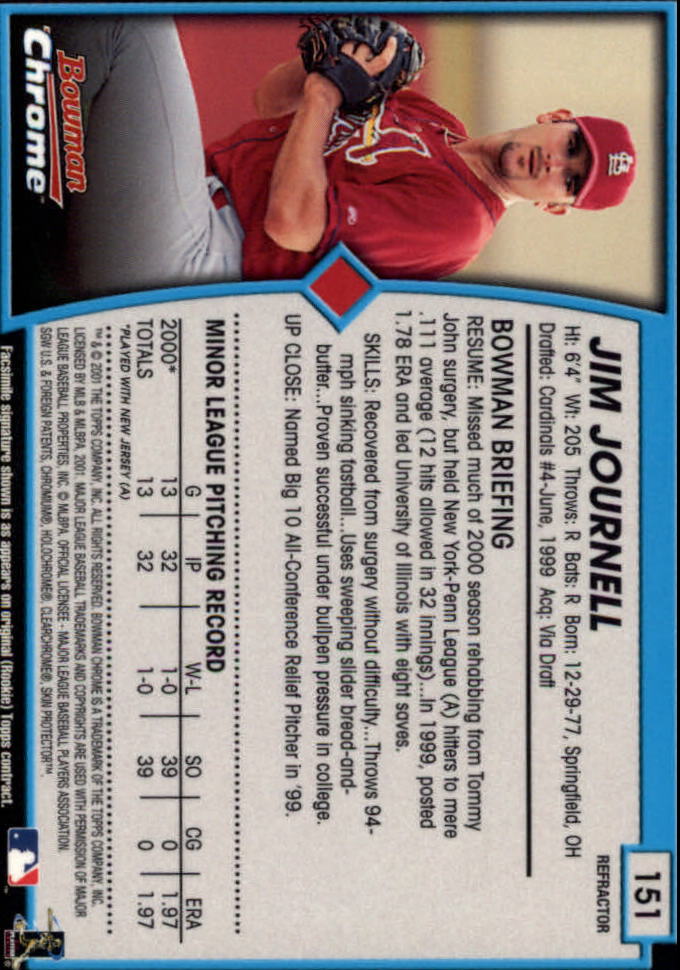 2001 Bowman Chrome Baseball YOU PICK - Bild 211 von 411