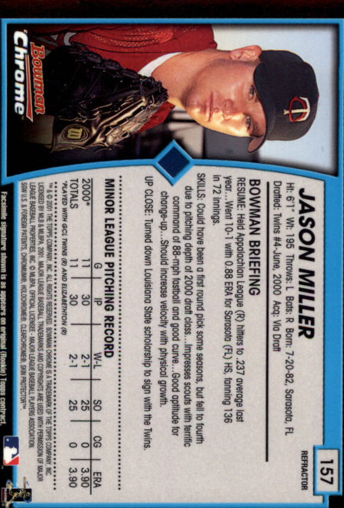 2001 Bowman Chrome Baseball YOU PICK - Bild 217 von 411