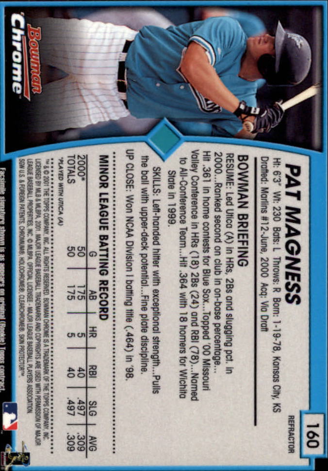 2001 Bowman Chrome Baseball YOU PICK - Bild 219 von 411