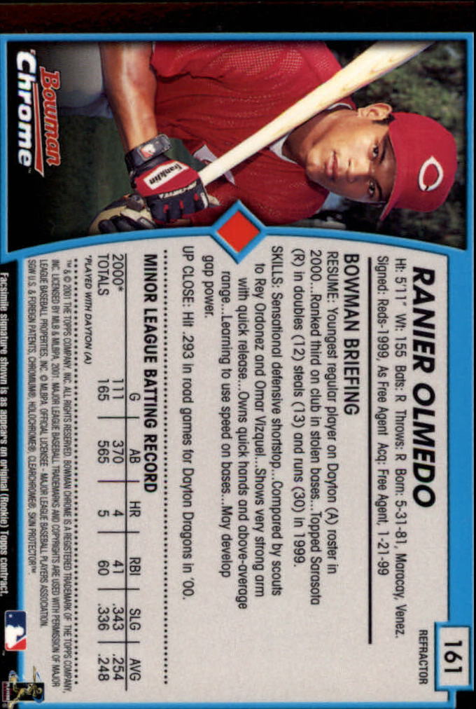2001 Bowman Chrome Baseball YOU PICK - Bild 221 von 411