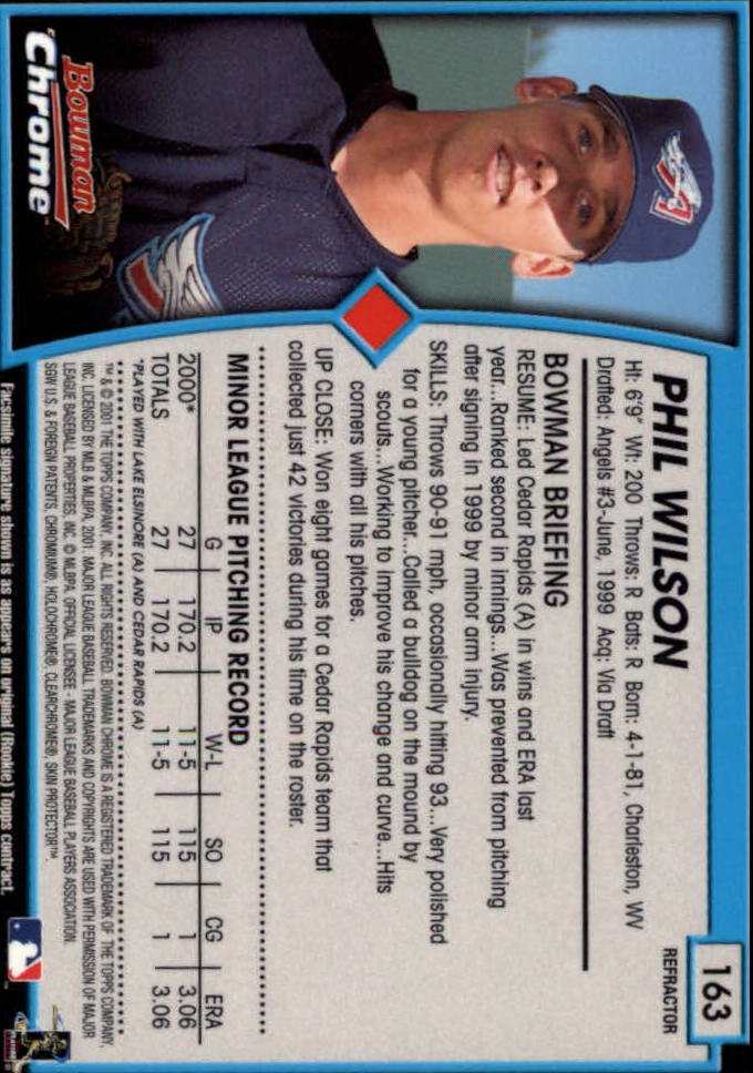 2001 Bowman Chrome Baseball YOU PICK - Bild 225 von 411