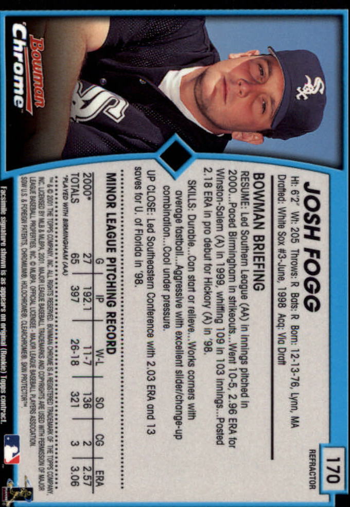 2001 Bowman Chrome Baseball YOU PICK - Bild 227 von 411