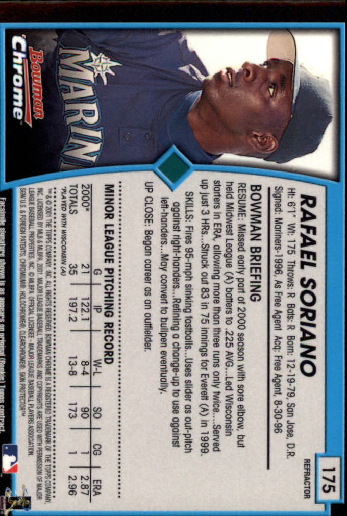 2001 Bowman Chrome Baseball YOU PICK - Bild 235 von 411