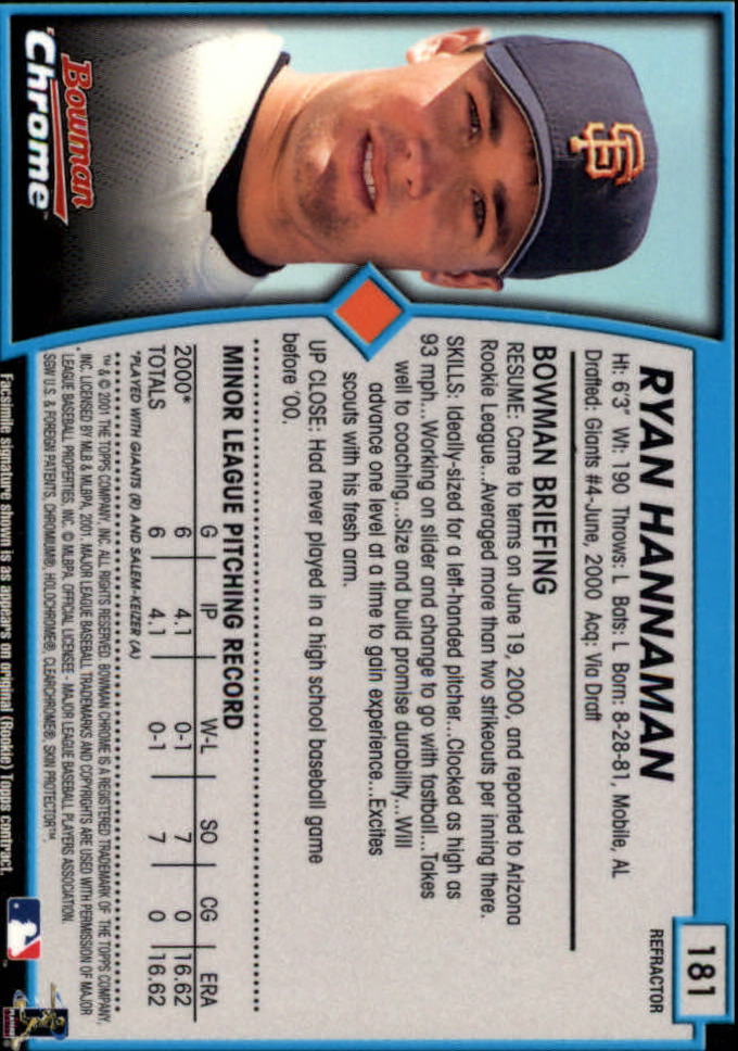 2001 Bowman Chrome Baseball YOU PICK - Bild 241 von 411