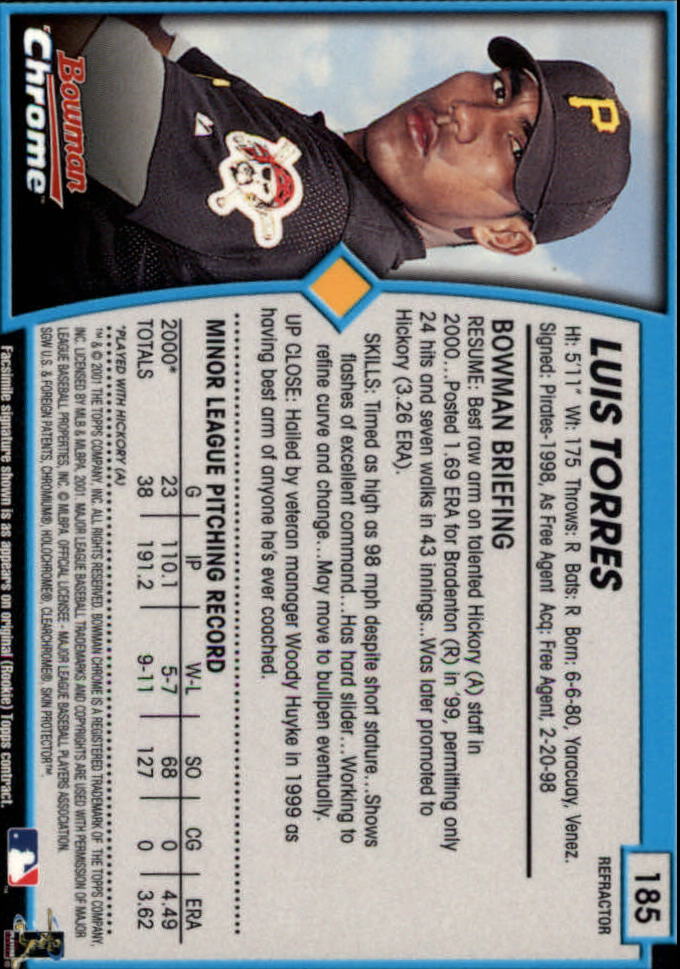 2001 Bowman Chrome Baseball YOU PICK - Bild 243 von 411