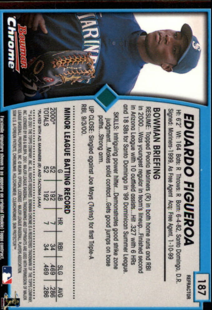 2001 Bowman Chrome Baseball YOU PICK - Bild 245 von 411