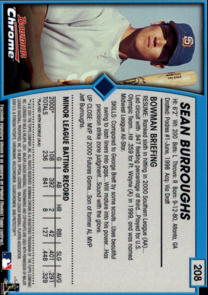 2001 Bowman Chrome Baseball YOU PICK - Bild 267 von 411