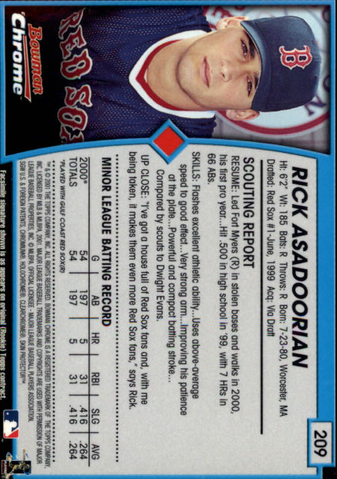 2001 Bowman Chrome Baseball YOU PICK - Bild 269 von 411