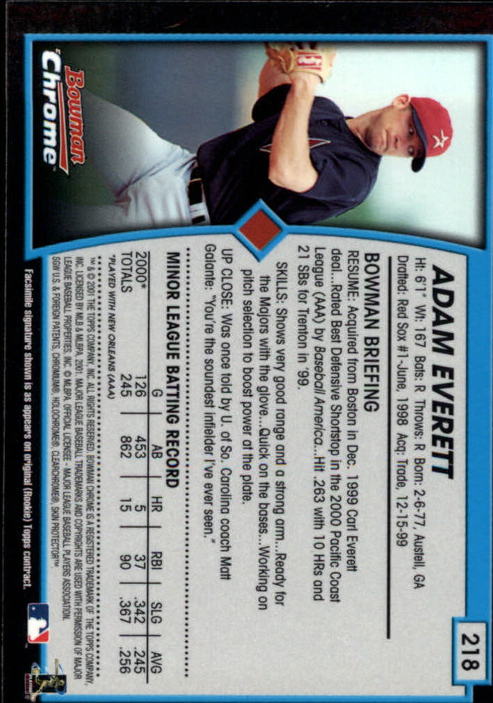 2001 Bowman Chrome Baseball YOU PICK - Bild 285 von 411