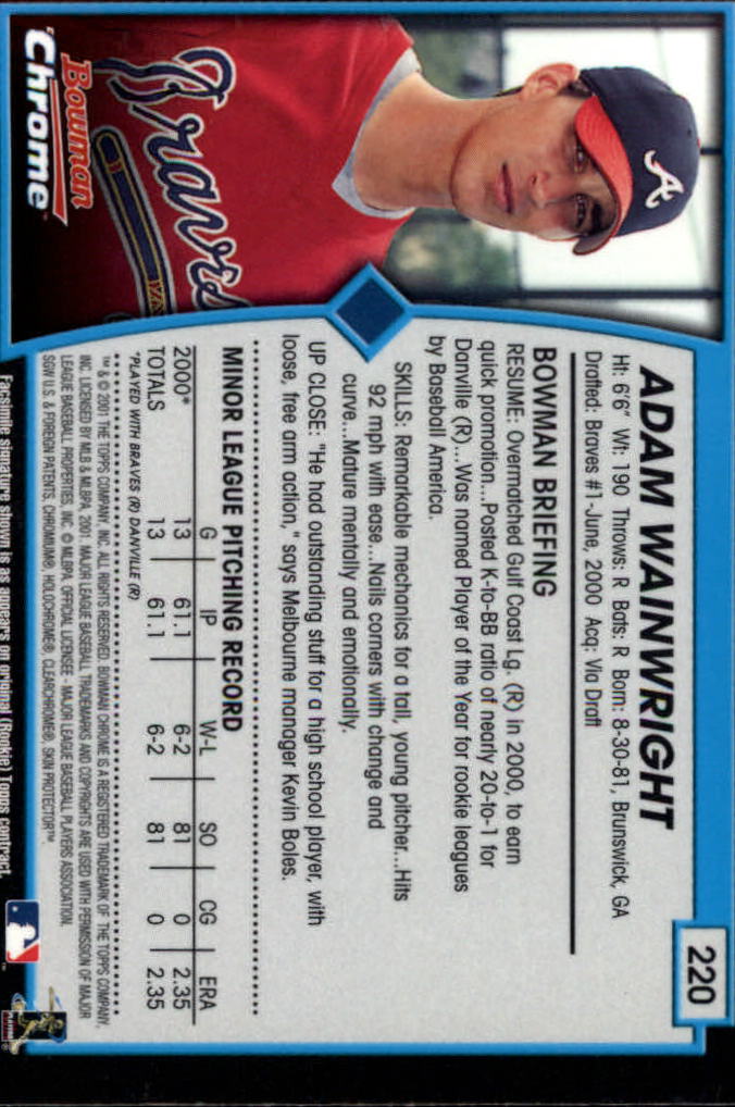 2001 Bowman Chrome Baseball YOU PICK - Bild 289 von 411