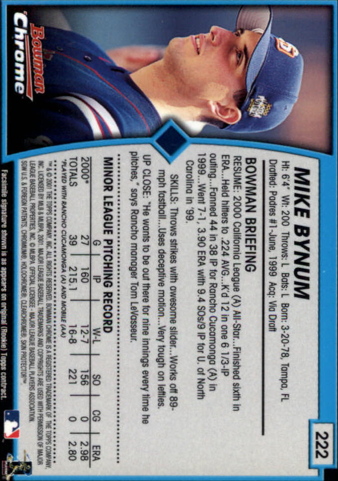 2001 Bowman Chrome Baseball YOU PICK - Bild 293 von 411