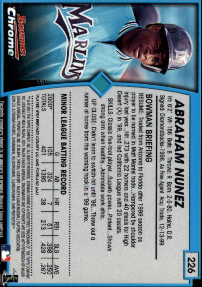 2001 Bowman Chrome Baseball YOU PICK - Bild 295 von 411