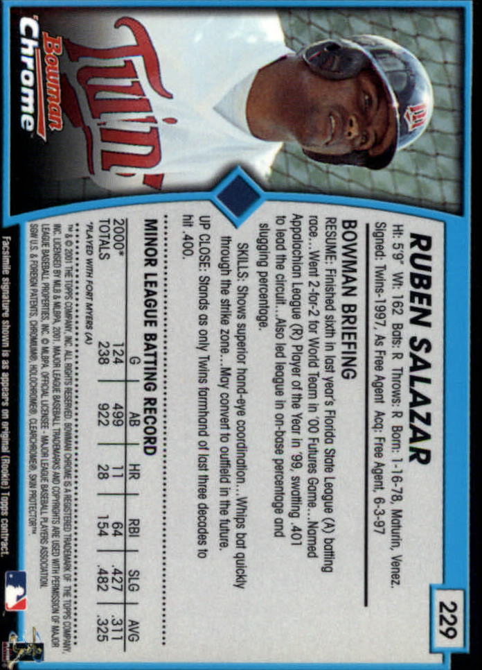 2001 Bowman Chrome Baseball YOU PICK - Bild 299 von 411