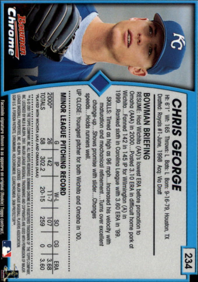 2001 Bowman Chrome Baseball YOU PICK - Bild 303 von 411