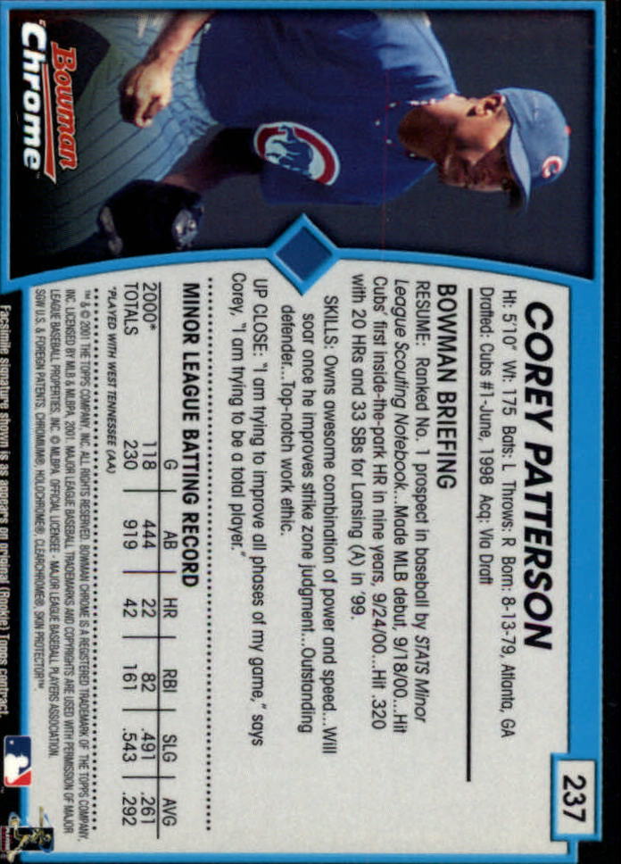 2001 Bowman Chrome Baseball YOU PICK - Bild 305 von 411