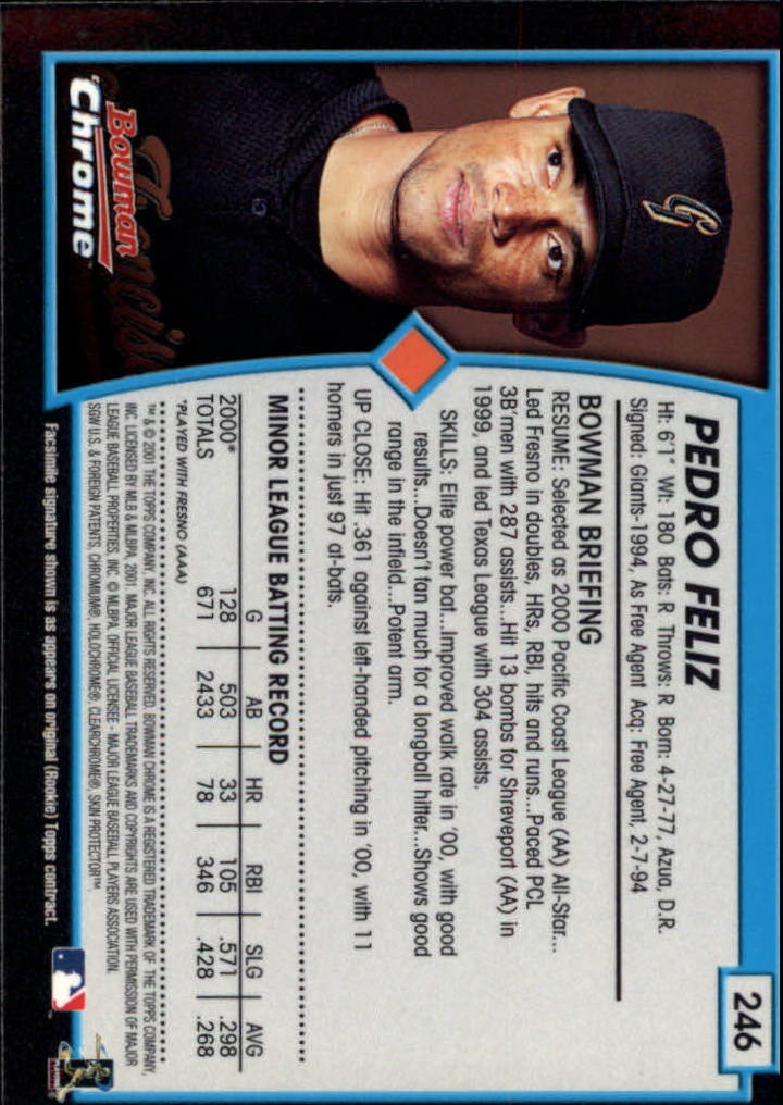 2001 Bowman Chrome Baseball YOU PICK - Bild 309 von 411