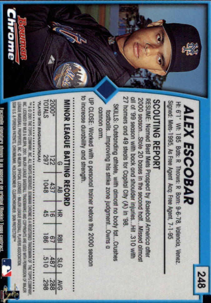 2001 Bowman Chrome Baseball YOU PICK - Bild 311 von 411