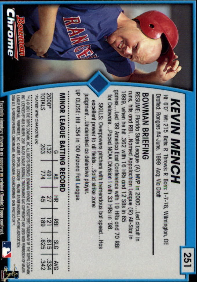 2001 Bowman Chrome Baseball YOU PICK - Bild 315 von 411