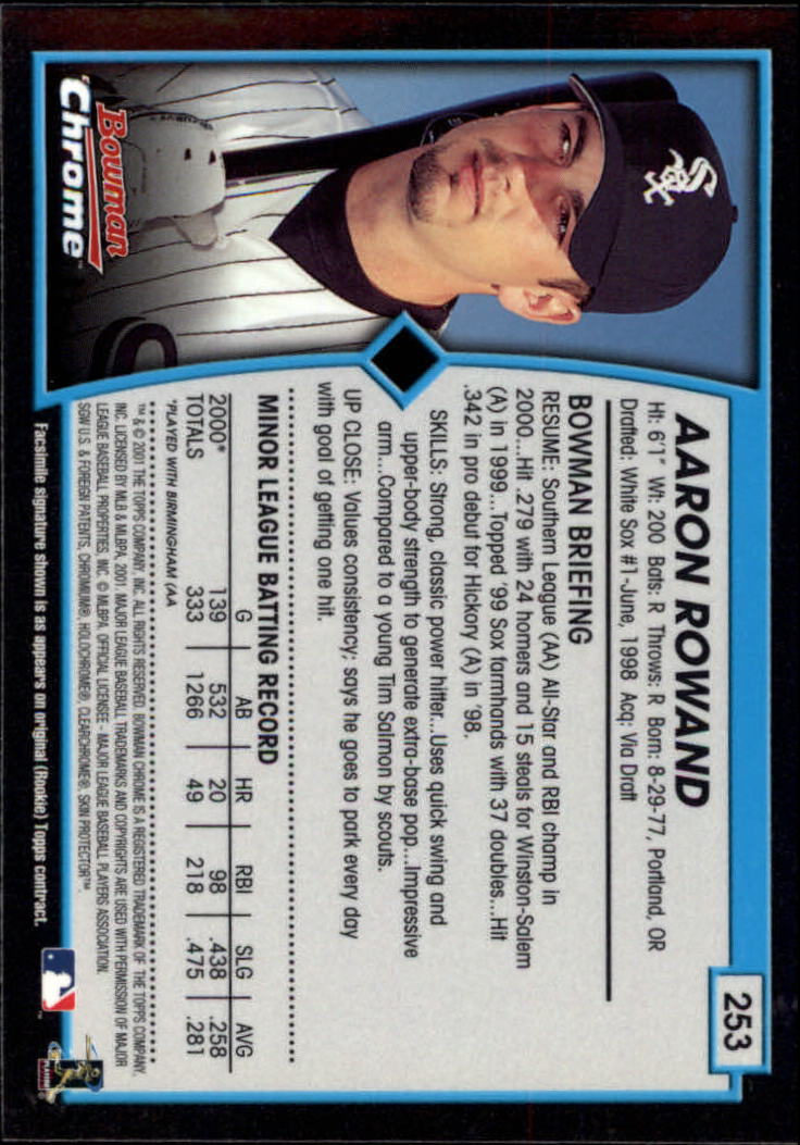 2001 Bowman Chrome Baseball YOU PICK - Bild 317 von 411