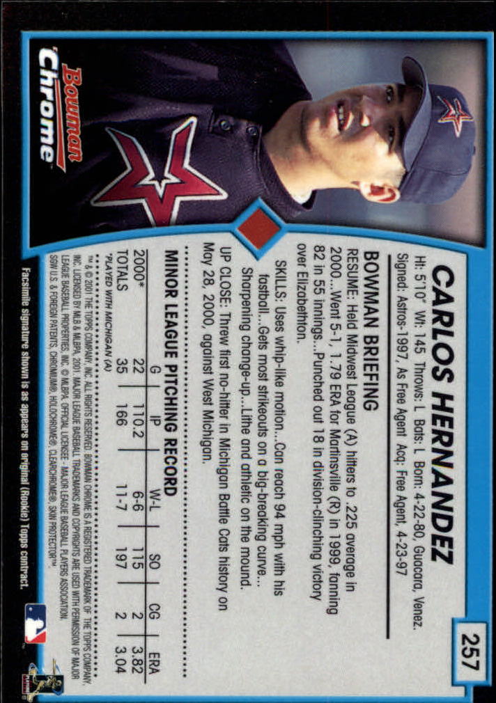2001 Bowman Chrome Baseball YOU PICK - Bild 321 von 411