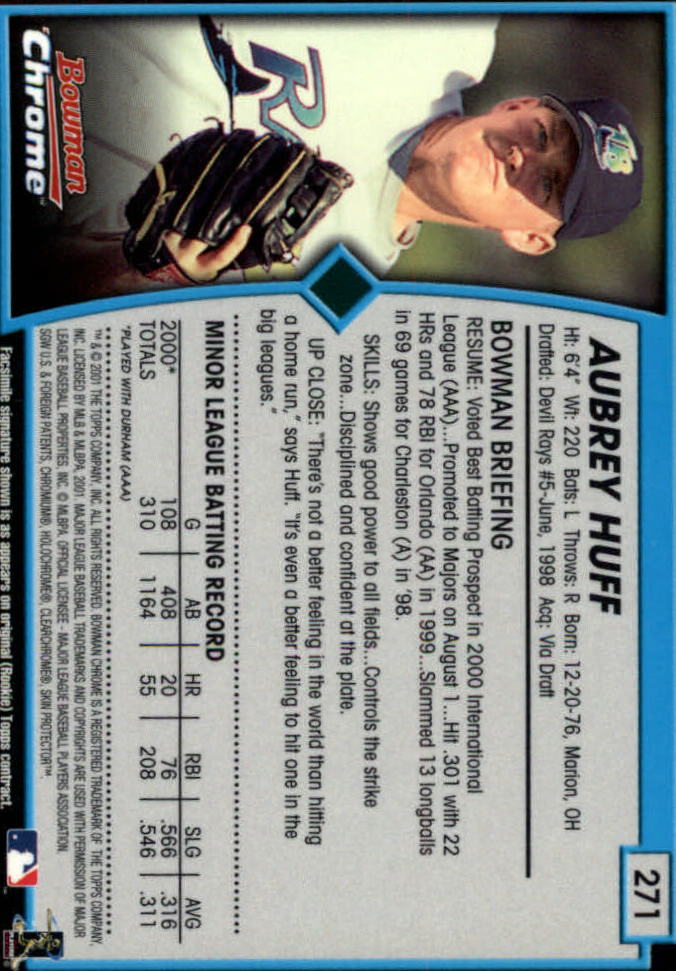 2001 Bowman Chrome Baseball YOU PICK - Bild 331 von 411