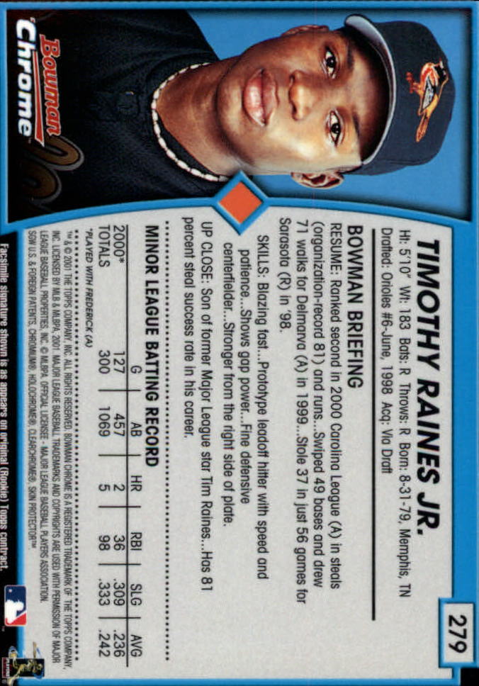 2001 Bowman Chrome Baseball YOU PICK - Bild 345 von 411