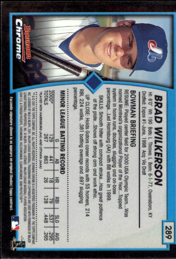 2001 Bowman Chrome Baseball YOU PICK - Bild 357 von 411