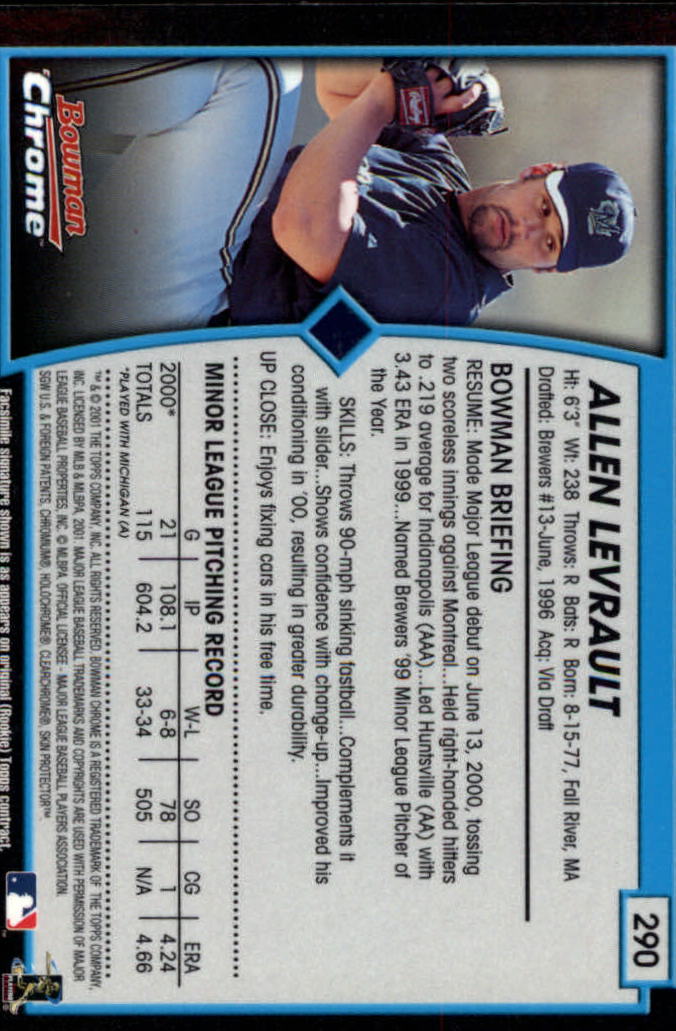 2001 Bowman Chrome Baseball YOU PICK - Bild 359 von 411