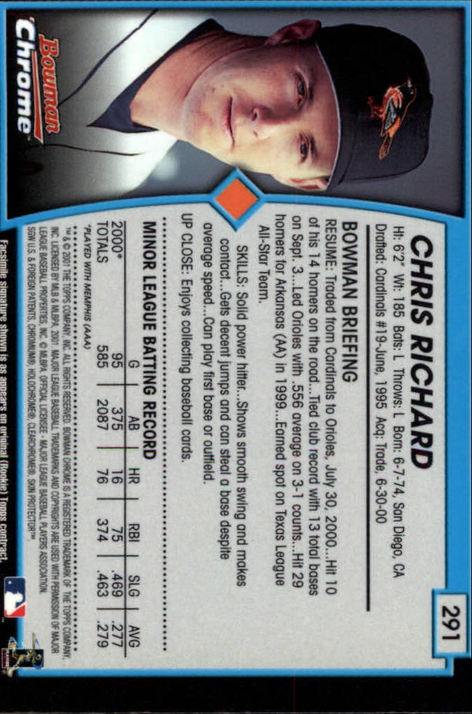 2001 Bowman Chrome Baseball YOU PICK - Bild 361 von 411