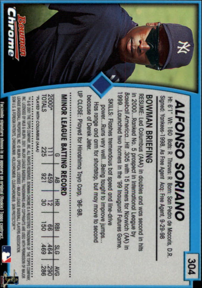 2001 Bowman Chrome Baseball YOU PICK - Bild 379 von 411