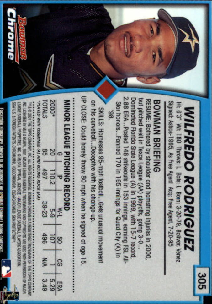 2001 Bowman Chrome Baseball YOU PICK - Bild 381 von 411
