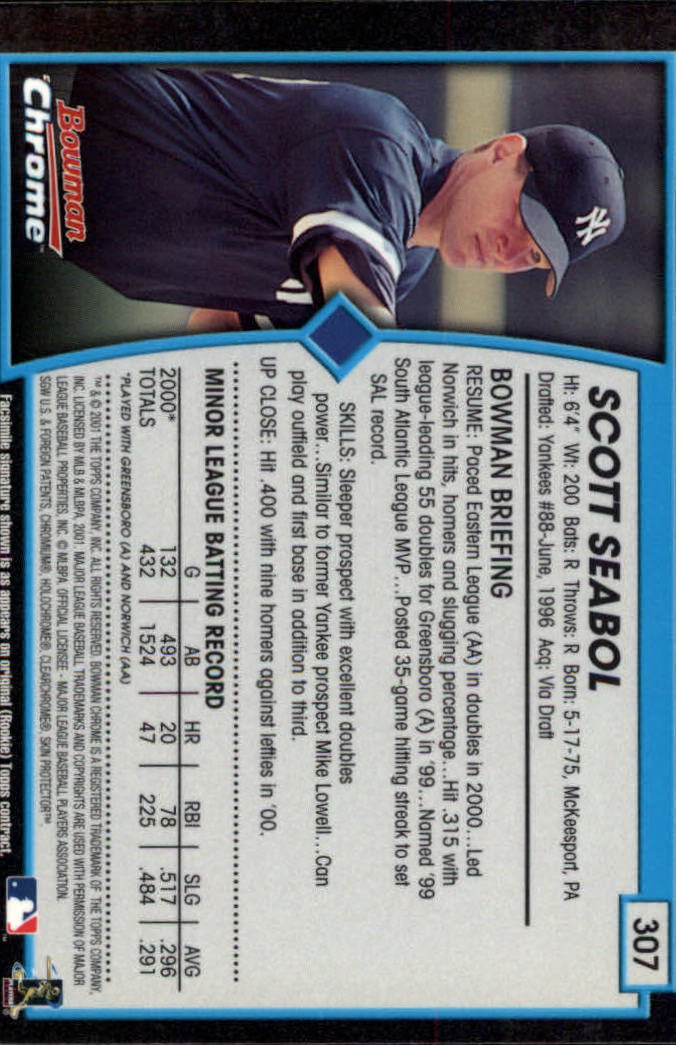 2001 Bowman Chrome Baseball YOU PICK - Bild 383 von 411