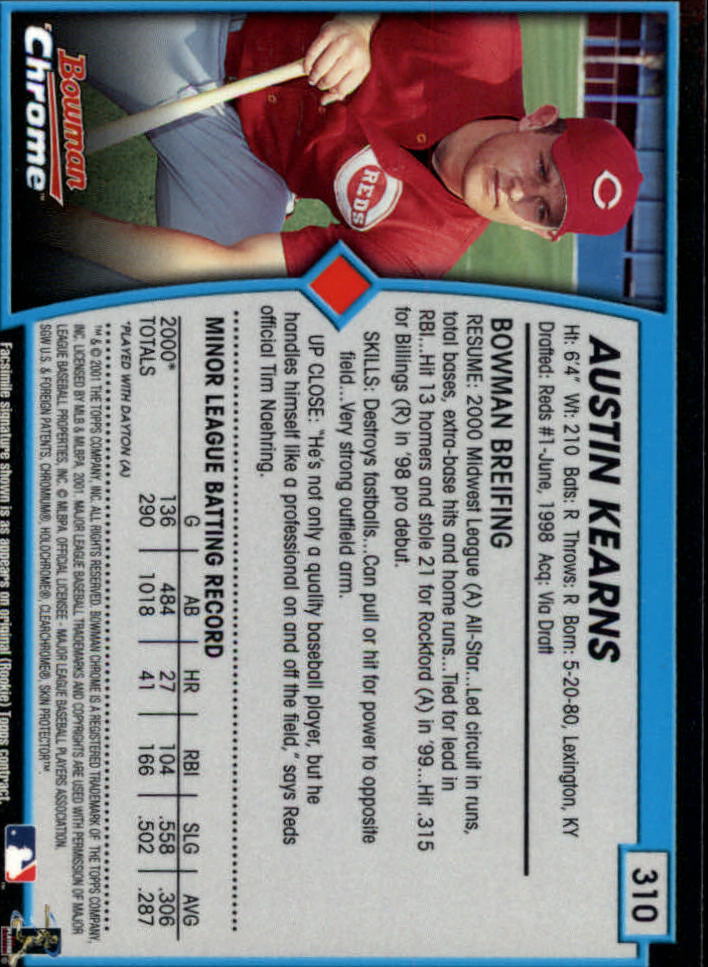 2001 Bowman Chrome Baseball YOU PICK - Bild 389 von 411