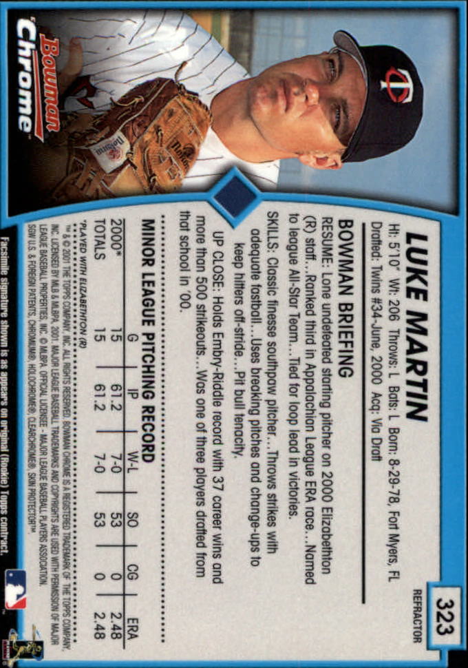 2001 Bowman Chrome Baseball YOU PICK - Bild 399 von 411