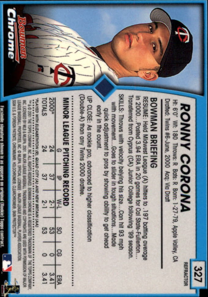 2001 Bowman Chrome Baseball YOU PICK - Bild 407 von 411
