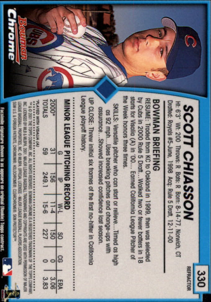 2001 Bowman Chrome Baseball YOU PICK - Bild 411 von 411