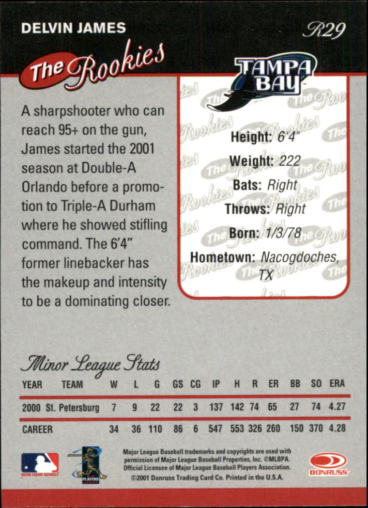 2001 Donruss Rookies Baseball Card Pick - Picture 33 of 112