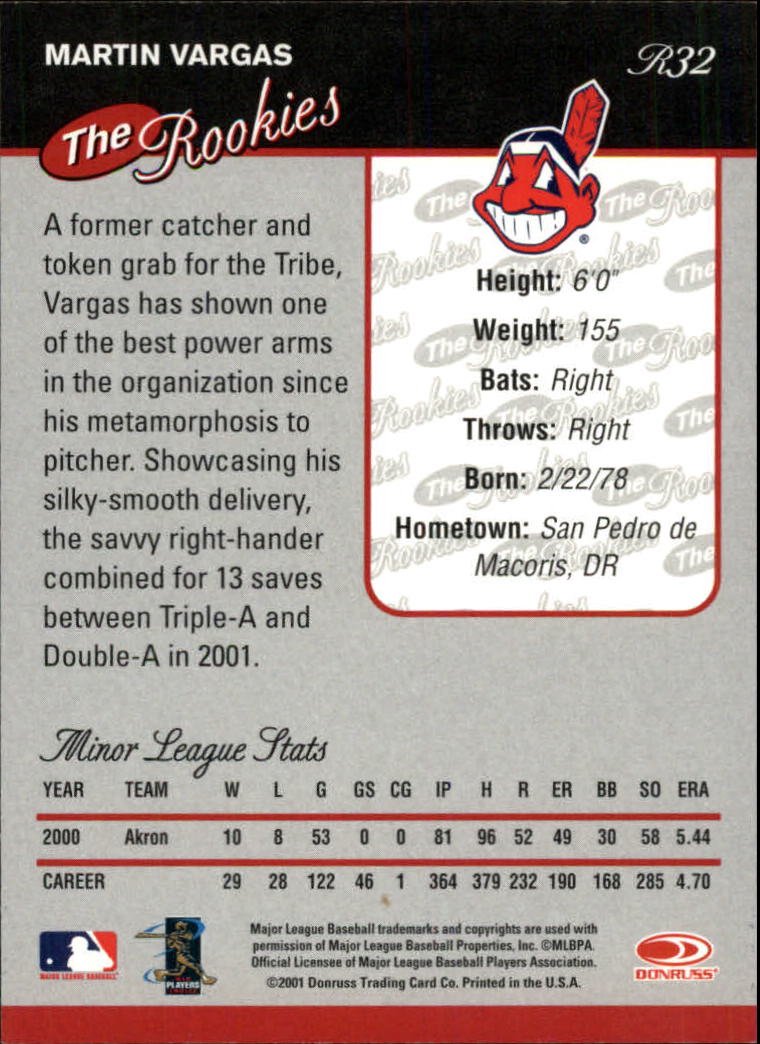 2001 Donruss Rookies Baseball Card Pick - Picture 35 of 112
