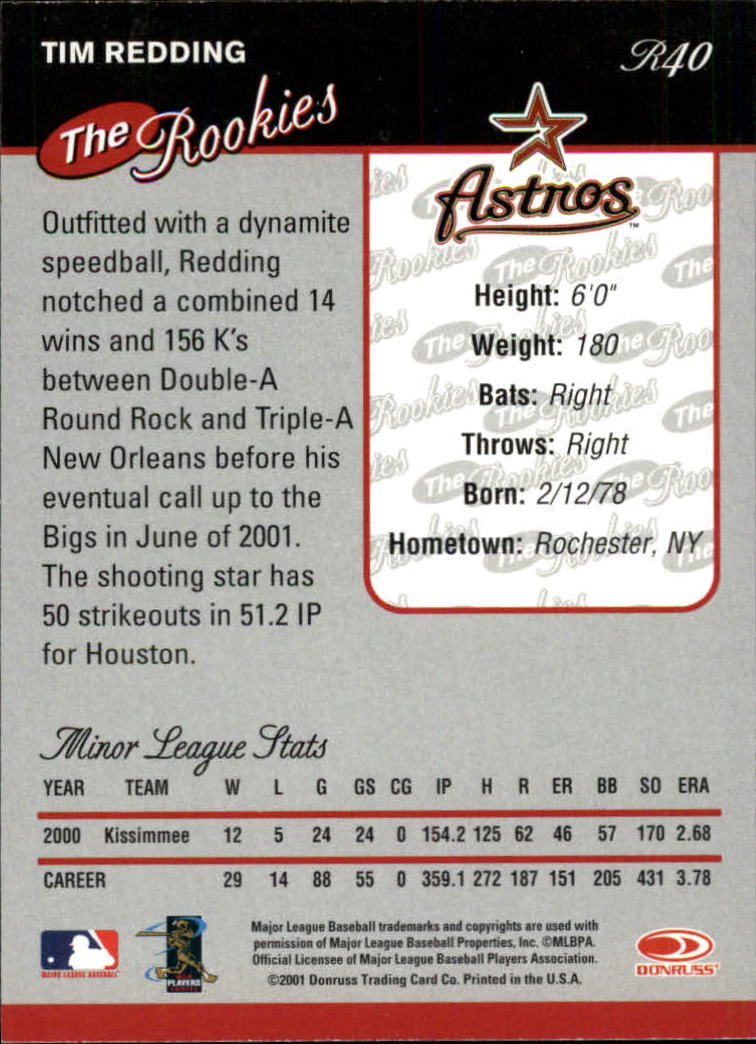 2001 Donruss Rookies Baseball Card Pick - Picture 45 of 112