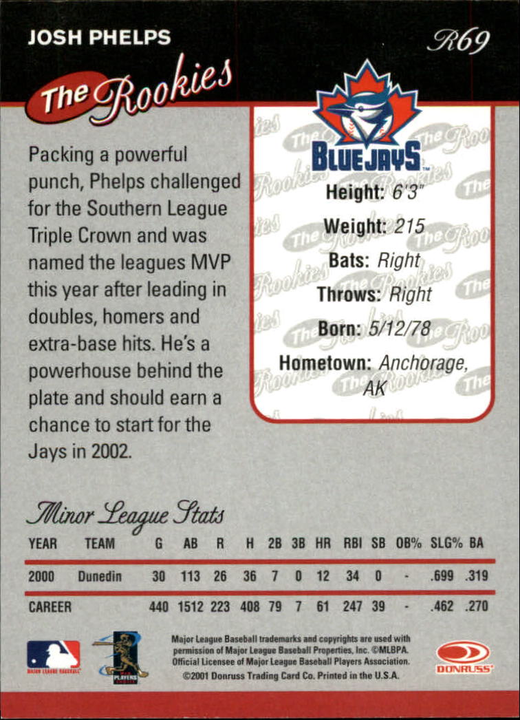 2001 Donruss Rookies Baseball Card Pick - Picture 71 of 112