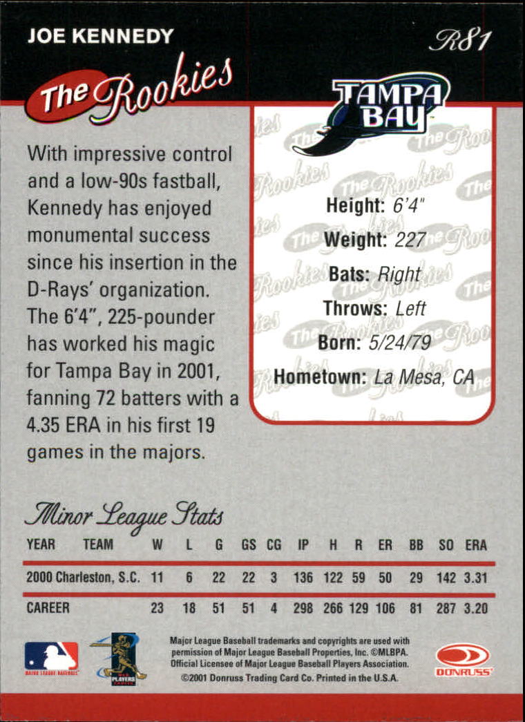 2001 Donruss Rookies Baseball Card Pick - Picture 85 of 112