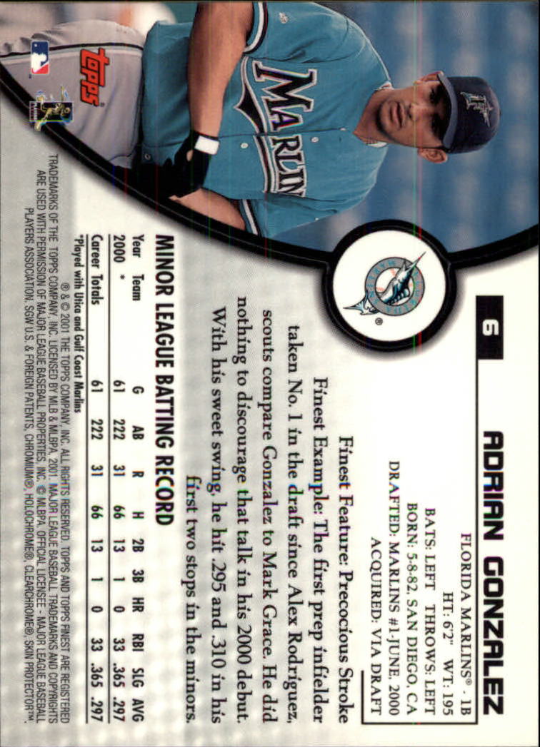2001 Finest Baseball - Picture 7 of 177