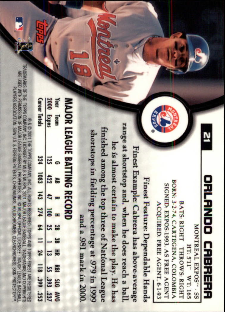 2001 Finest Baseball - Picture 35 of 177