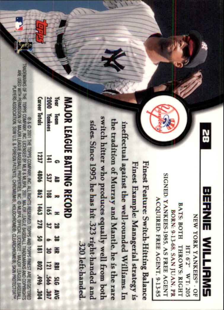 2001 Finest Baseball - Picture 49 of 177