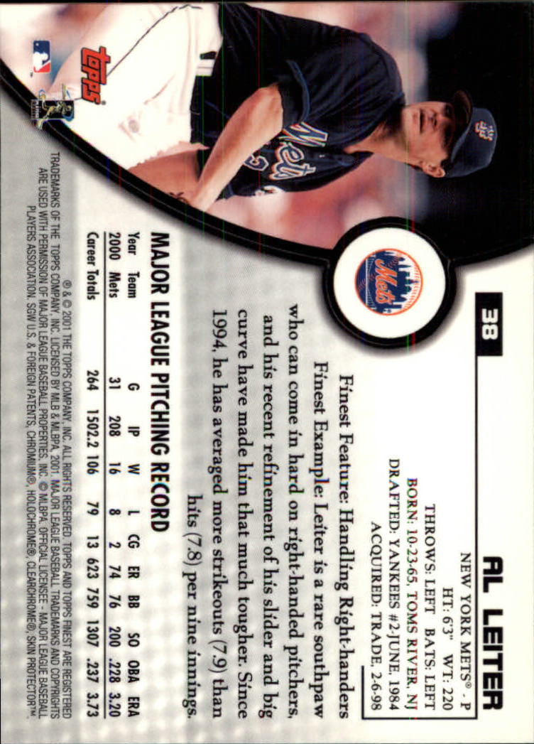 2001 Finest Baseball - Picture 65 of 177